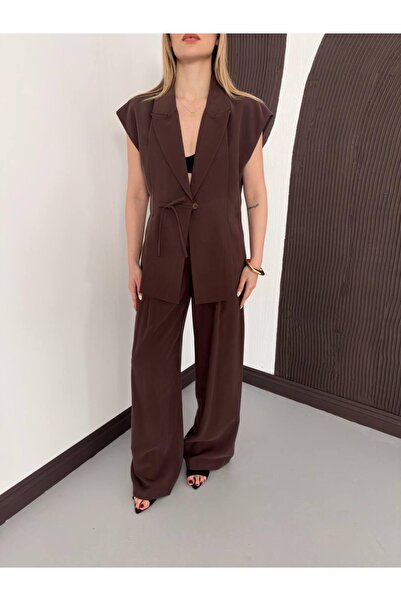 Ekim Store Σετ δύο τεμαχίων: Υφασμάτινο γιλέκο και παντελόνι Diegonel