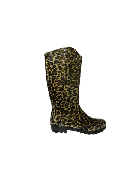Emek Γυναικείες μπότες βροχής κήπου με σχέδιο λεοπάρ