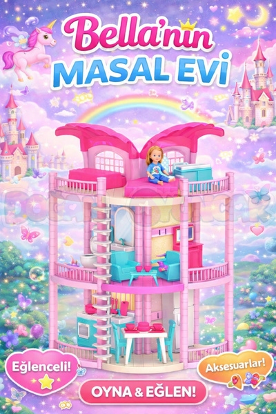 Doğan Oyuncak Dünyası Bella'nın Masal Evi - Bella Oyuncak Ev - Bellanın Masal...