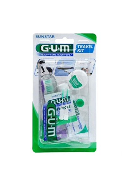 GUM طقم السفر (فرشاة السفر + W)