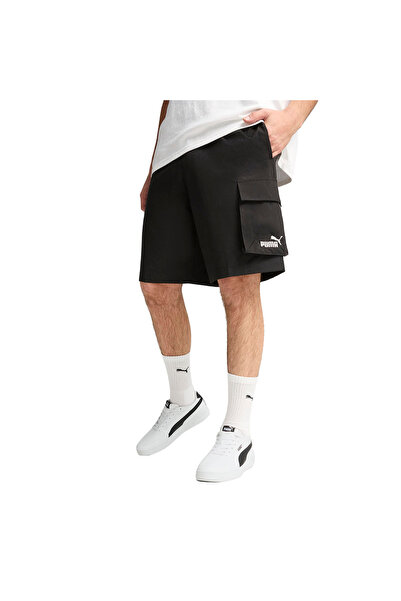 Puma Essentials No.1 Logo Woven Erkek Siyah Günlük Stil Şort 68266401