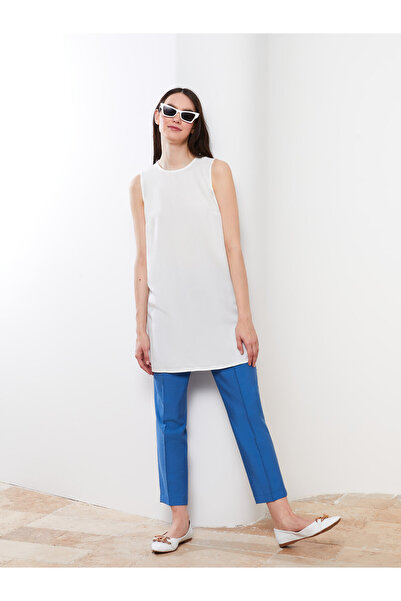 LC Waikiki Crew Neck Straight Sleeveless Viscose Women's Tunic