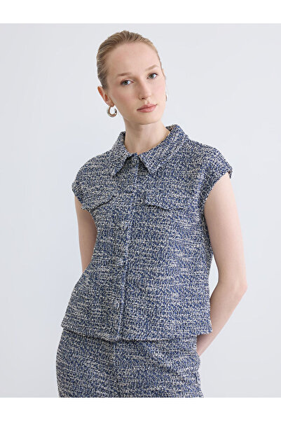 LC Waikiki Quality Pieces from Çelebi Store Shirt Roba Collar Textured Women'...