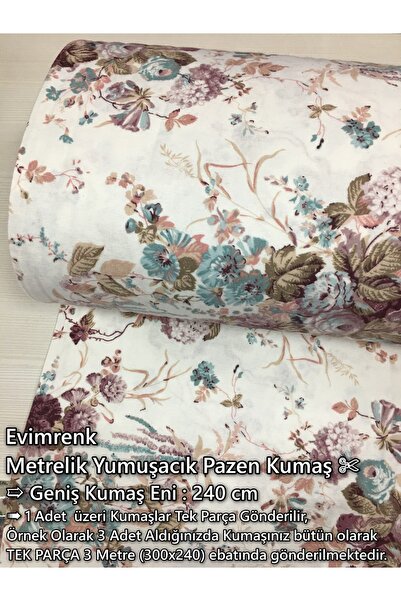 Renk Tekstil Desenli Pazen Yumuşacık Pamuk Metrelik Kumaş - Bebek - Nevresim ...