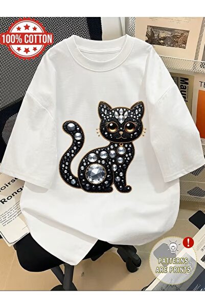 yombaa Μπλουζάκι με στάμπα. Κοντομάνικο καλοκαιρινό & ανοιξιάτικο casual τοπ,...