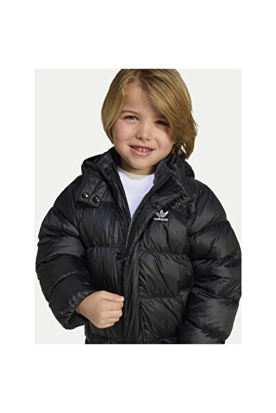 adidas Geacă de puf unisex pentru copii, neagră JX0550