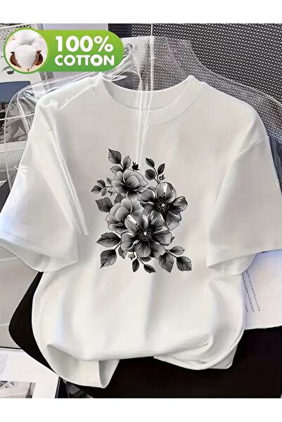 yombaa Μπλουζάκι με στάμπα. Κοντομάνικο καλοκαιρινό & ανοιξιάτικο casual τοπ,...