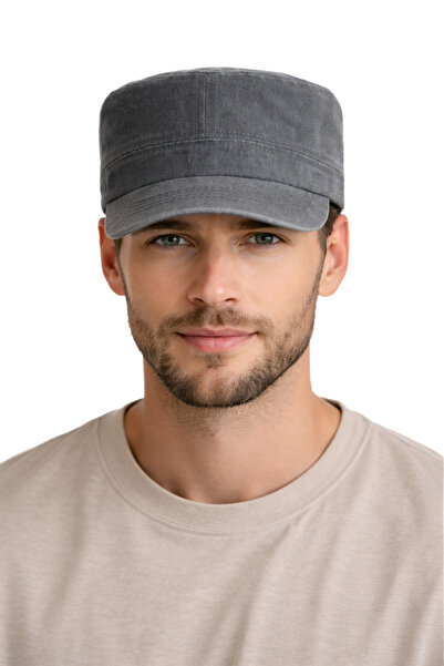 HatClub Exclusive قبعة كاسترو للرجال قابلة للغسل مع مشبك قابل للتعديل، قبعة ر...