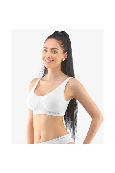ECO BAMBOO Спортен сутиен Бамбуков пуш-ъп 07014P - L/XL Бял