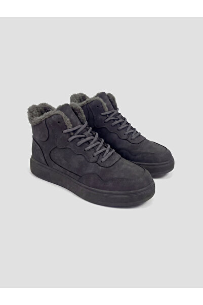 LC Waikiki Faux Suede Lace-Up Men's Sneakers