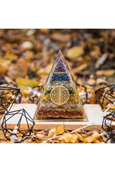 Ezera Πυραμίδα Ενέργειας Οργονίκης Ζάινα, κατασκευασμένη από 7 ημιπολύτιμες π...