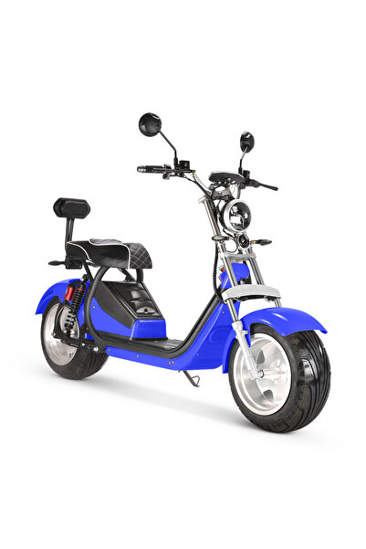 OEM Ηλεκτρικό σκούτερ citycoco, κινητήρας 1500W, μπαταρία 26Ah 60V, μπλε, ταχ...