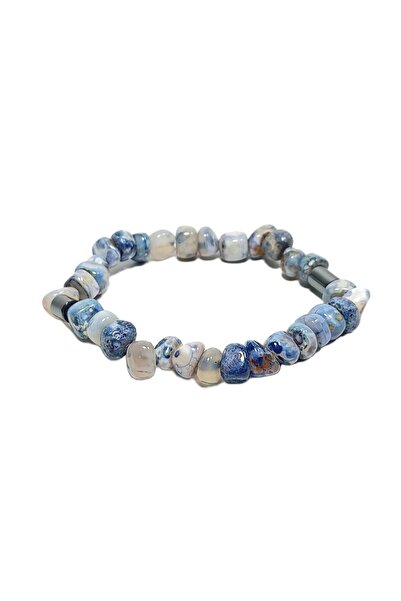 Janti Jtss26Blk1849 Sodalite Hematite Natural Stone Black 8 mm Guaranteed Fle...