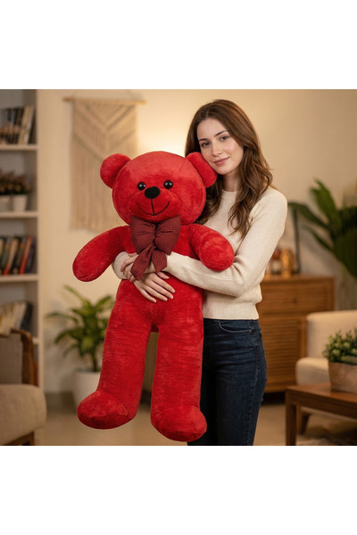 Özgüner Oyuncak 100 Large Teddy Bears with Bow Ties - a Suitable Gift for Chi...