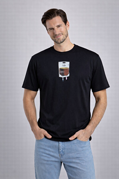 CAMILA PAUL Coffee Themed Printed T-Shirt