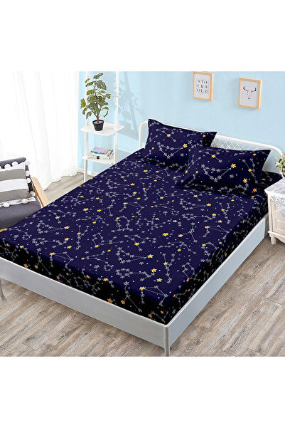 Pucioasa Set cearsaf de pat cu elastic si 2 fete de perna 50x70 cm, Finet, AU...