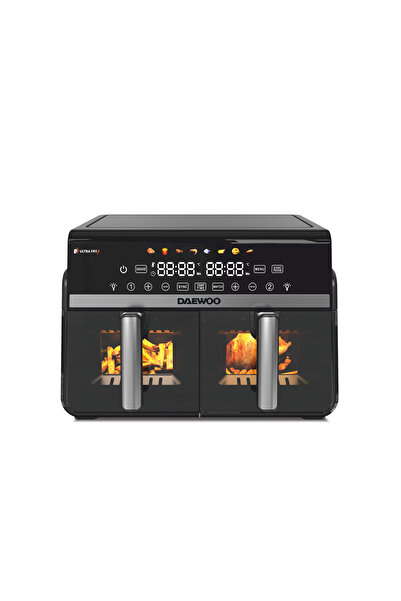 Daewoo διπλή φριτέζα αέρος, μέγιστη ισχύς 1100W + 1100W, οθόνη LED, χωρητικότ...