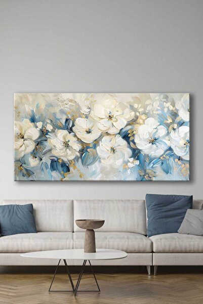 Voovart Soyut Modern Çiçekler Dekoratif Kanvas Tablo – VOOV3138
