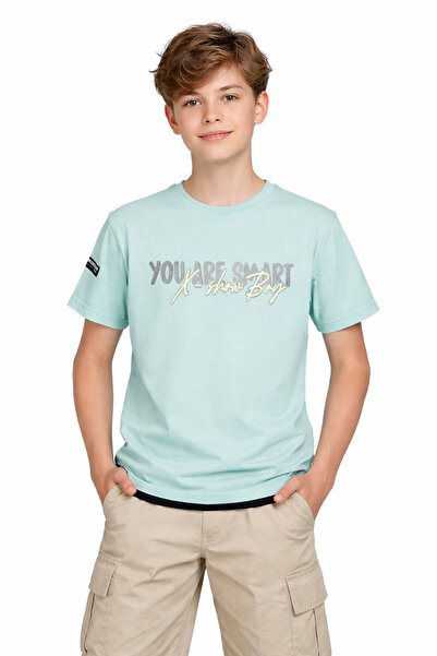 İrem Çocuk Giyim Boy's You Are Smart Text Patterned Double-Sided Text Picture...