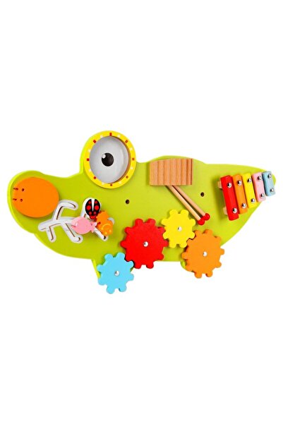 NiceKids Placa senzoriala Crocodilul Montessori 61x31,5cm
