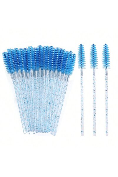 OEM Σετ 50 μπλε βουρτσάκια μάσκαρα για επεκτάσεις βλεφαρίδων και φρυδιών – Επ...