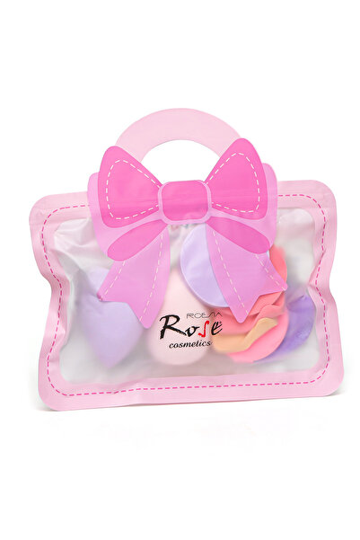 Roesıa Rose Cosmetics Rose Çantalı 8'li Sünger Seti