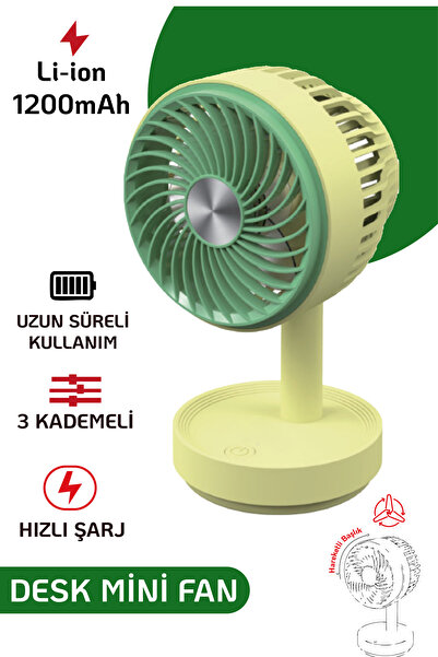 Teknoloji Gelsin El Fanı Masaüstü Vantilatör Soğutucu Teleskopik 3 Kademe Typ...