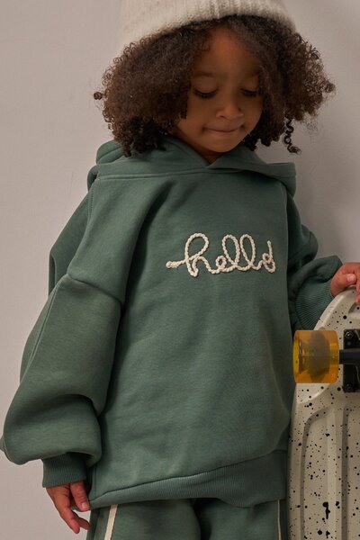 Oh La La Koala For Little Ones Nefti Hello Embroidered Kids Sweatshirt