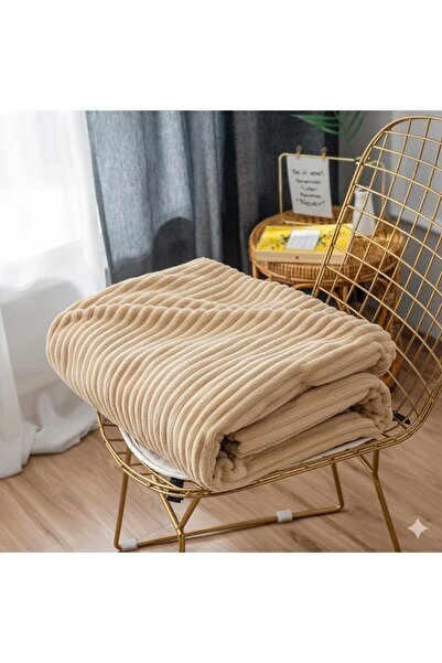 Mulberry Κουβέρτα τηλεόρασης μονή ψάθινη μαλακή υφή 120x170 cm