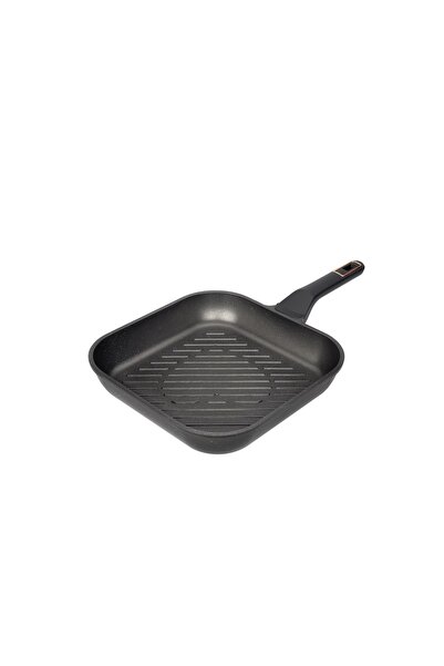 Neoklein Επαγωγικό τηγάνι γκριλ, 28 εκ., Μαύρο χρώμα
