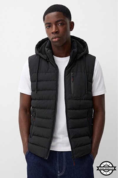 KOCCİ BUTİK New season comfortable fit detachable hooded stand collar water a...