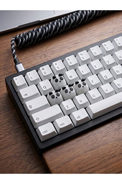 Babi Collection Panda Figürlü 4 Adet Keycaps Klavye Tuşu Gamer Aksesuar Oyunc...