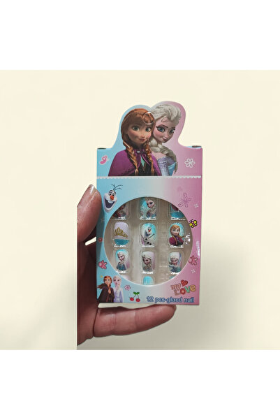 OEM Frozen Elsa Çocuk Takma Tırnak