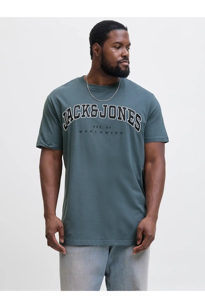 Jack & Jones Μπλουζάκι με λογότυπο Crew Neck, με στάμπα, σε μεγάλο μέγεθος, P...
