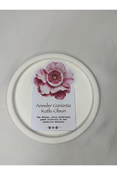 HSGİFTANDMORE Anneler Günü Hediyesi Çiçek Kartlı Krem Hediyelik Jelatinli 20 ...