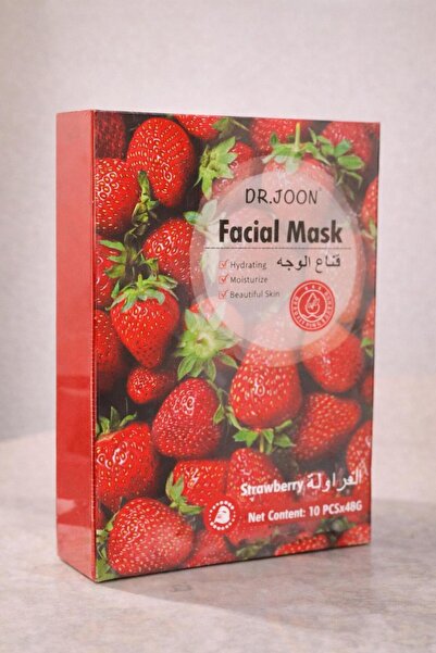 GERANIE [Dr.Joon] Strawberry Facial Mask - Instant Brightening and Hydrating ...