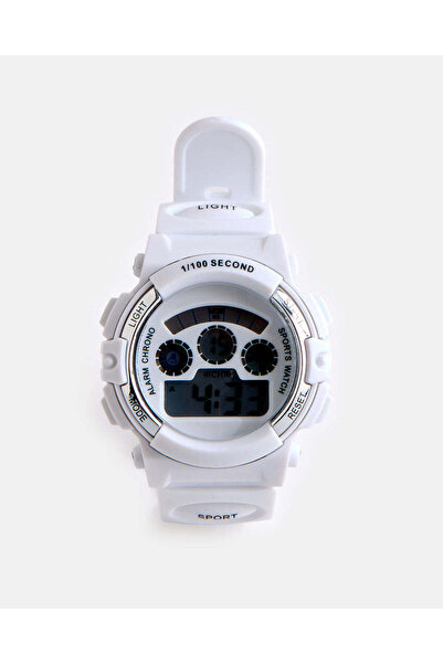 REDTAG Boys White Multi Functional Digital Watch