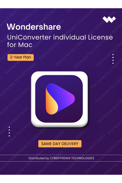 WonderShare ترخيص فردي لبرنامج UniConverter لنظام ماك |   سنتان |   رخصة رقمي...