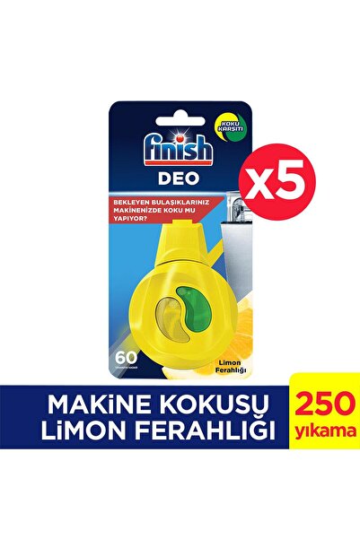 Finish Bulaşık Makinesi Kokusu Limon Ferahlığı x5 Adet