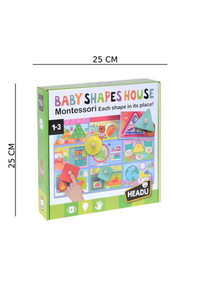 KESKİN SOUND Baby Shapes House Puzzle 1-3 Years Old