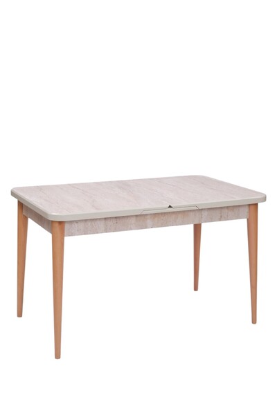 Erz Design İkon Açılır MDF Ahşap Ayaklı Lak Panel Mutfak Masası 70x110