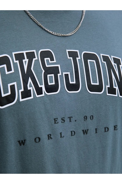 Jack & Jones Μπλουζάκι με λογότυπο Jjecorp S Μαύρο Ανδρικό Υπερμεγέθη Μεγάλο ...
