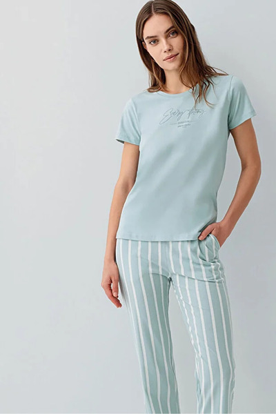 Pierre Cardin ΣΕΤ ΓΥΝΑΙΚΕΙΩΝ ΠΙΤΖΑΜΕΣ ΑΠΟ ΒΑΜΒΑΚΙ MODAL ΜΕ ΚΟΝΤΟ ΜΑΝΙΚΙ ΚΑΙ Λ...