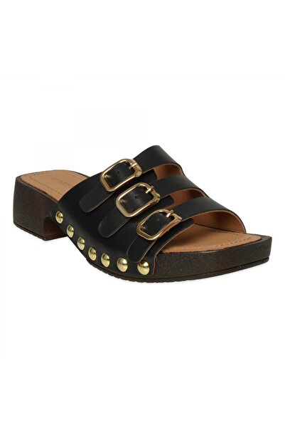 Mammamia D26Yt-1950 Καθημερινές Μαύρες Γυναικείες Παντόφλες