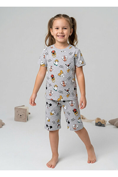Beka Kids Κοριτσίστικο σετ πιτζάμες με κοντό μανίκι και σορτς, με άνετο σχέδι...