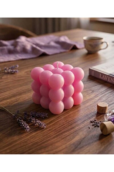 Noure Candle Studio Lavanta Kokulu Dekoratif Bubble Mum