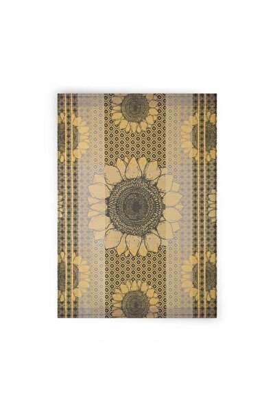 Zwoltex Kitchen Towel, ZWOLTEX, Sunflowers, GOTS Organic Cotton, 50x70cm, Brown