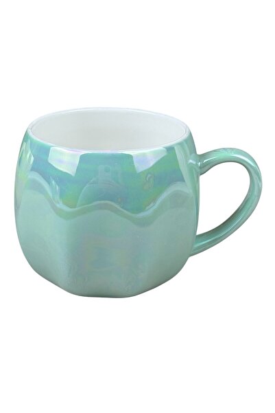 OEM Κεραμική κούπα  "Pearl Shine ", πράσινη με ιριδίζον εφέ, 430 ml