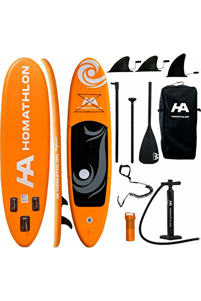 Homathlon Μυκόνος Φουσκωτή Σανίδα SUP, Μήκος 3.35 μ., Πορτοκαλί, HA-700