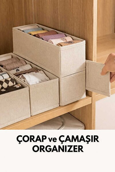 Spartek home textile 1 ADET Çorap ve Çamaşır Organizer Çekmece ve Dolap içi D...